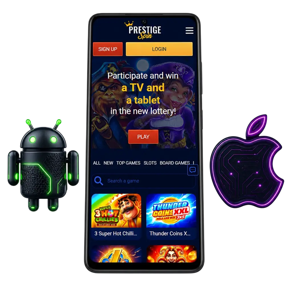 Download the Prestige Spin App for Android & iOS