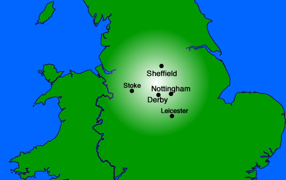 Map of Open Gate's local area